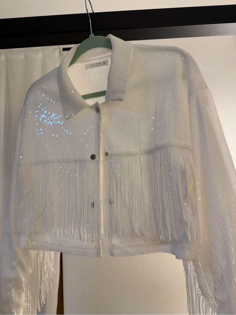 12th Tribe Star Crossed Fringe Jacket S/M